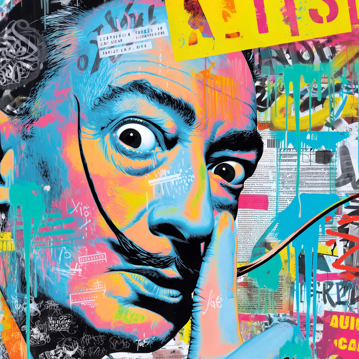 Salvador Dalí Pop Art Schilderij
