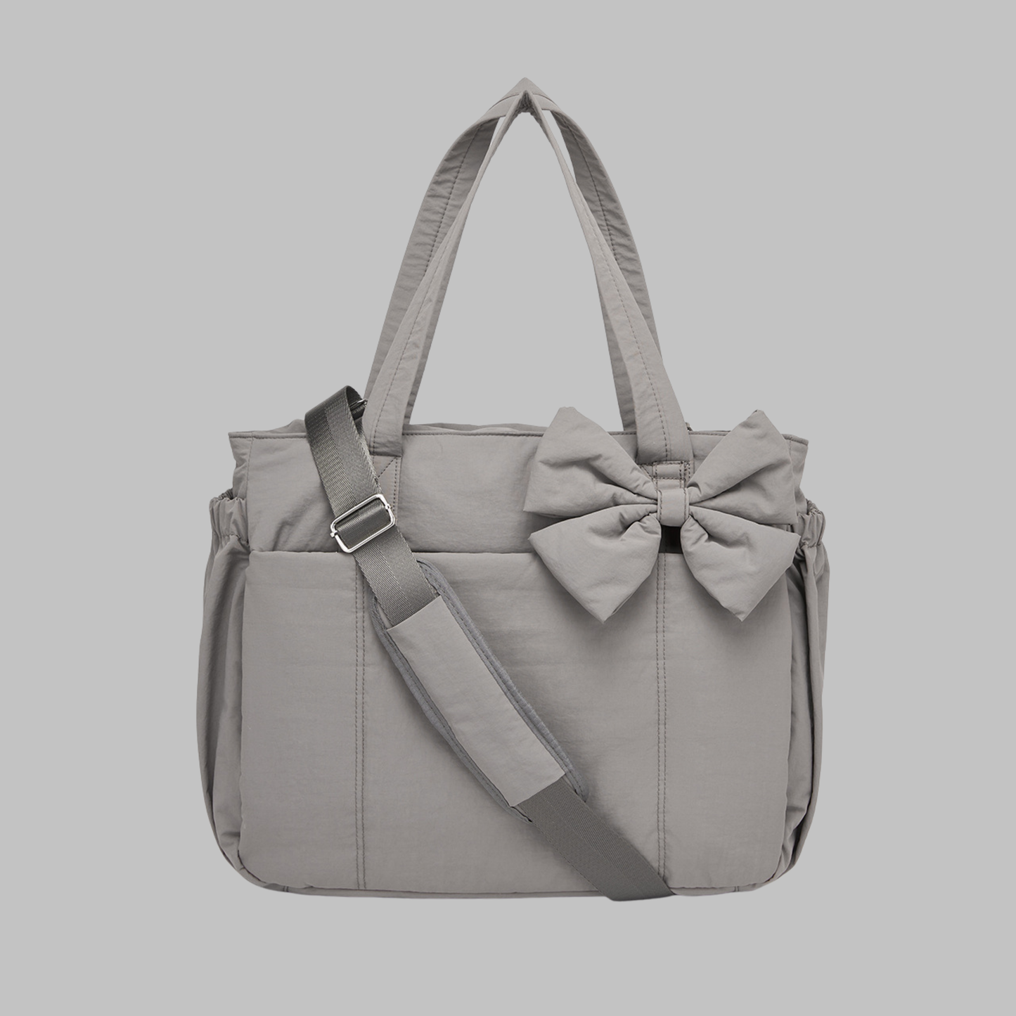 LEILANI™ - Chic Bow Laptop Friendly Puffy Handbag