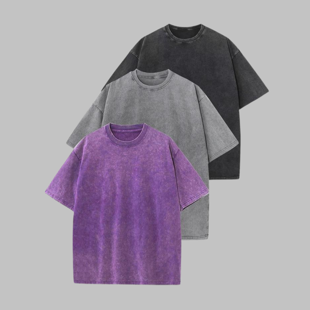 AFINA™ - Casual Oversized Wash Crew Neck Unisex Shirt