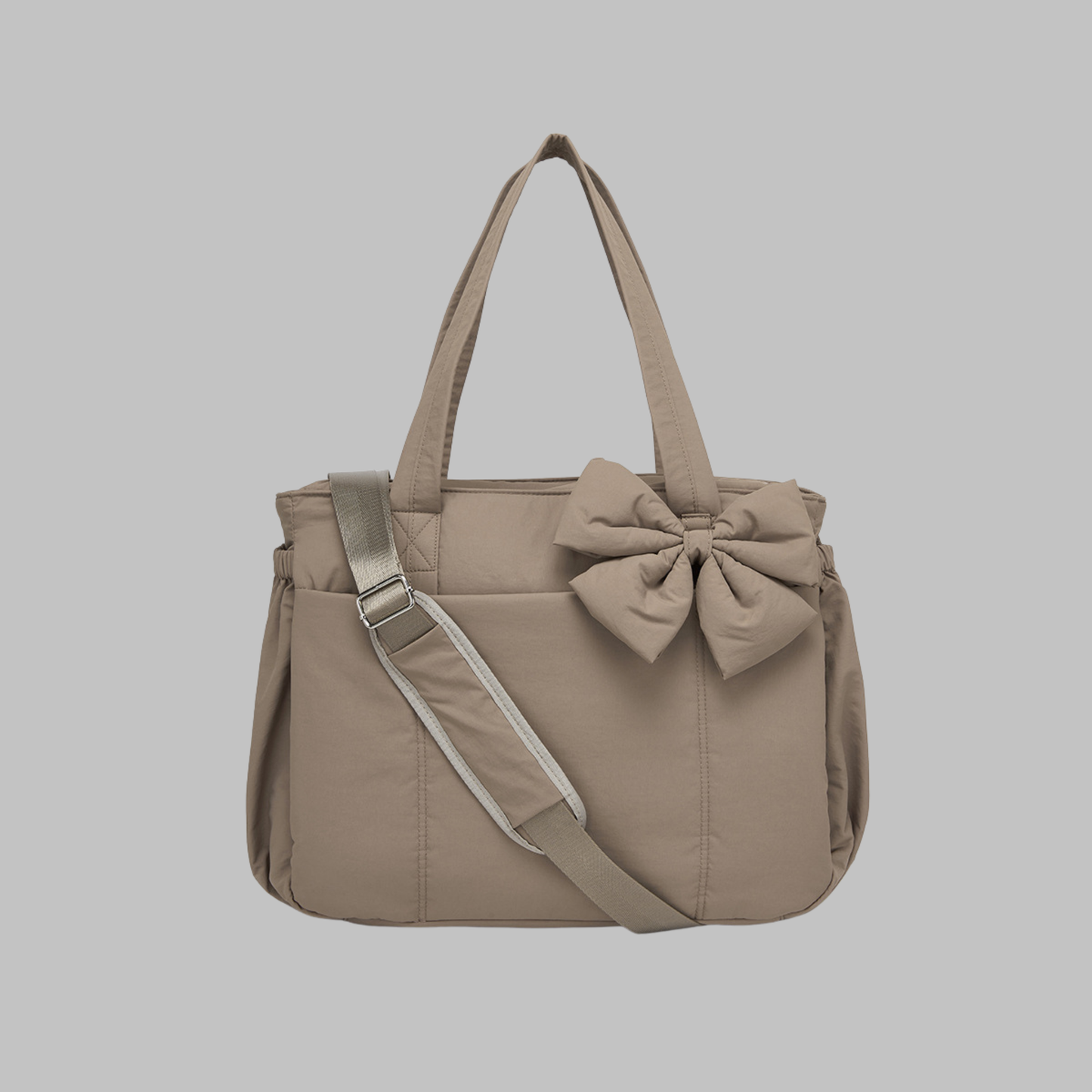 LEILANI™ - Chic Bow Laptop Friendly Puffy Handbag