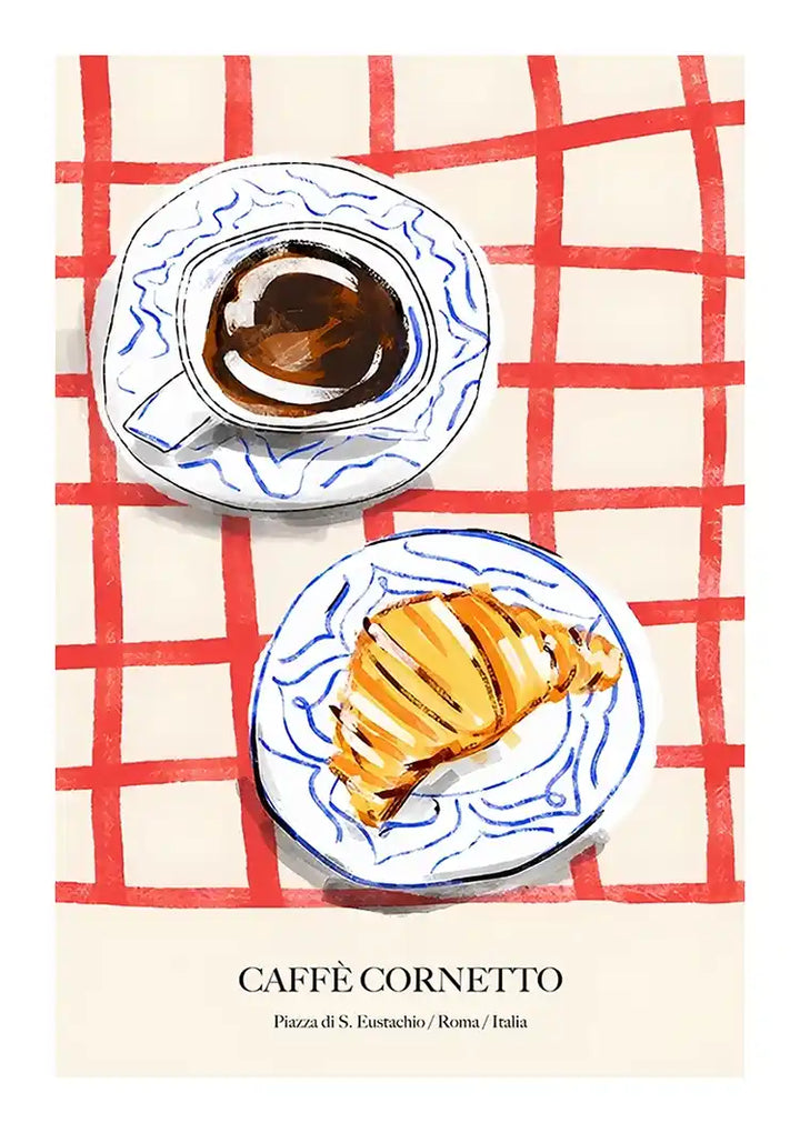 Café Cornetto Schilderij
