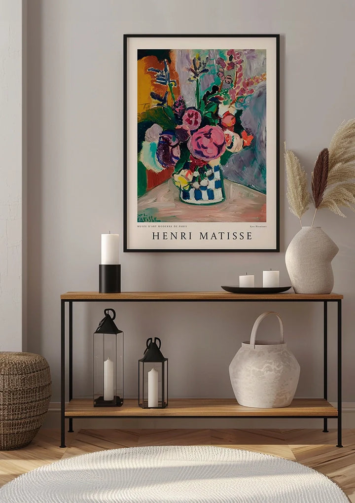 H. Matisse Musee D'Art Moderne De Paris Les Pivoines Schilderij