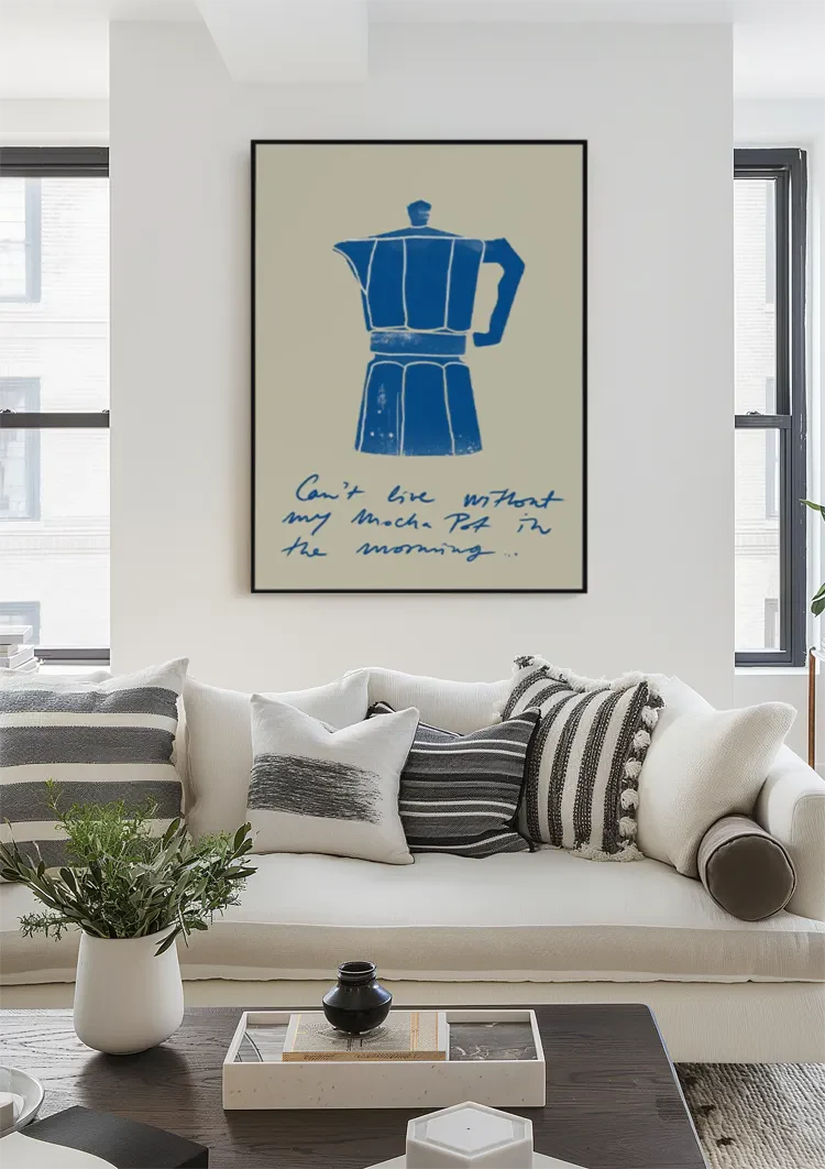 Can't Live Without My Moka Pot Schilderij