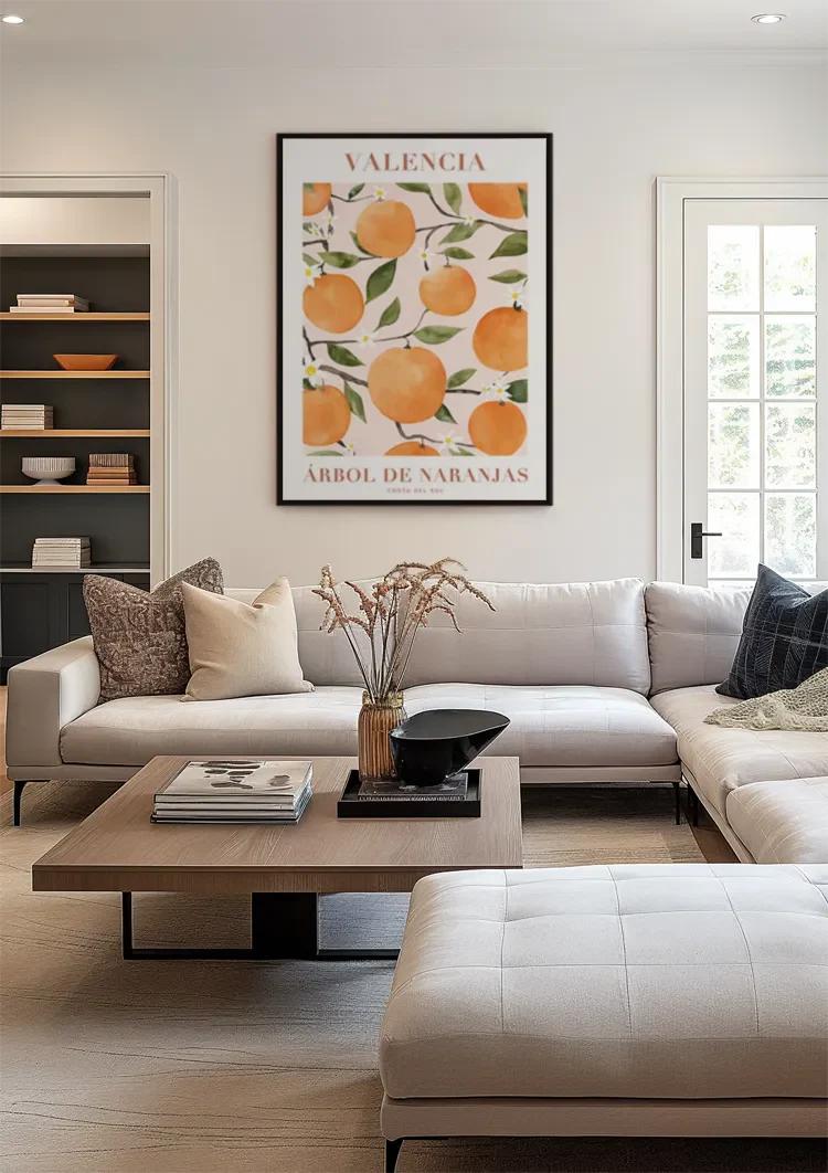 Valencia Arbol De Naranjas Schilderij