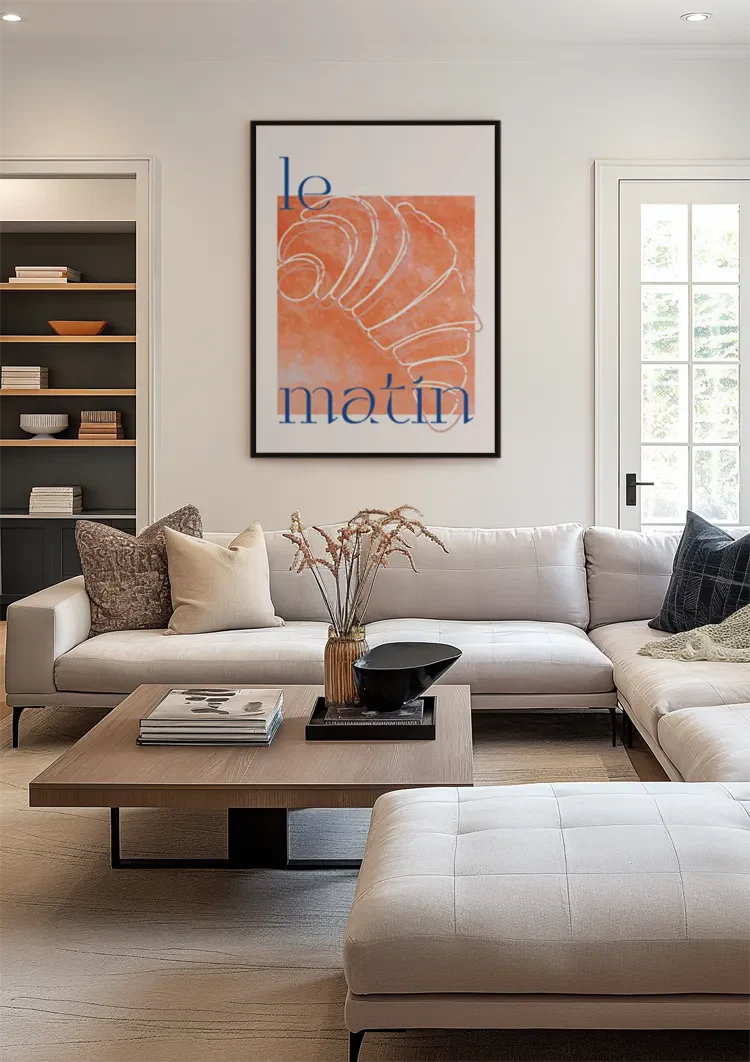 Le Matin Croissant Schilderij