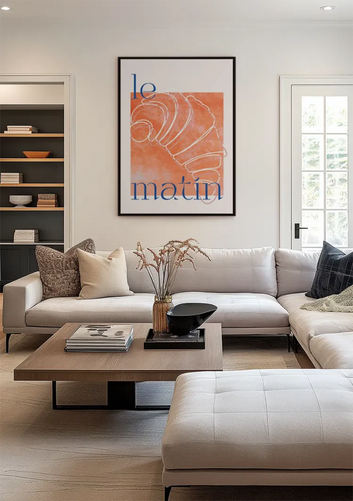 Le Matin Croissant Schilderij
