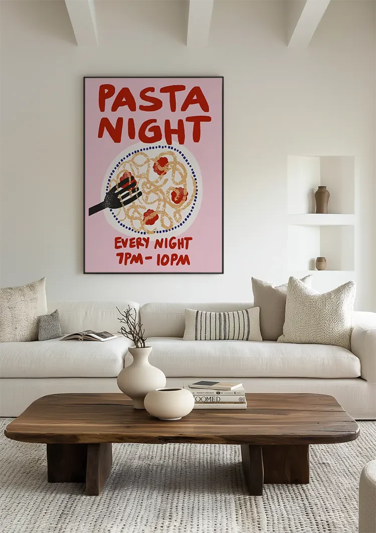 Pasta Night Schilderij