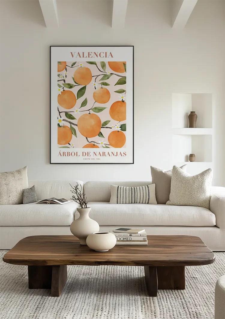 Valencia Arbol De Naranjas Schilderij