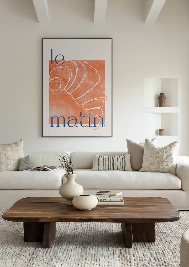 Le Matin Croissant Schilderij