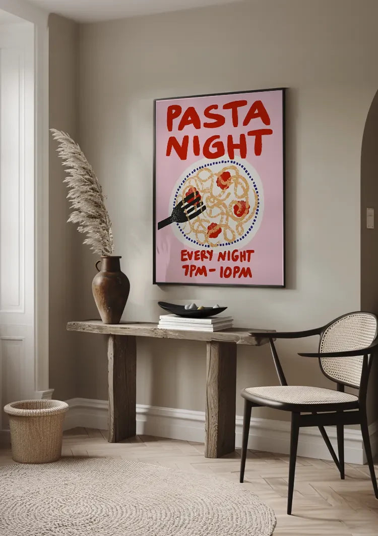 Pasta Night Schilderij