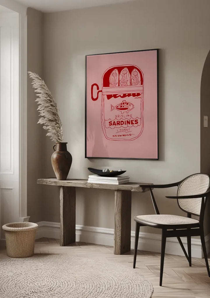 Grafisch Sardineblikje Schilderij