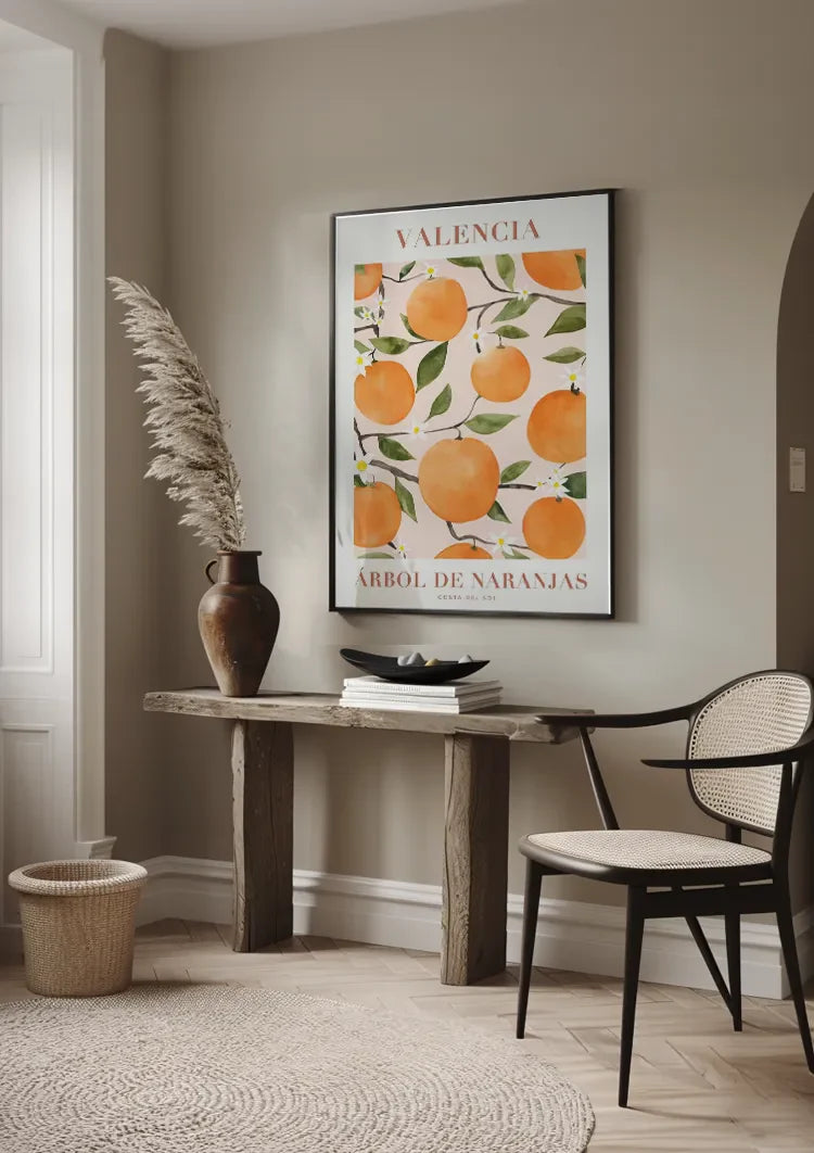 Valencia Arbol De Naranjas Schilderij