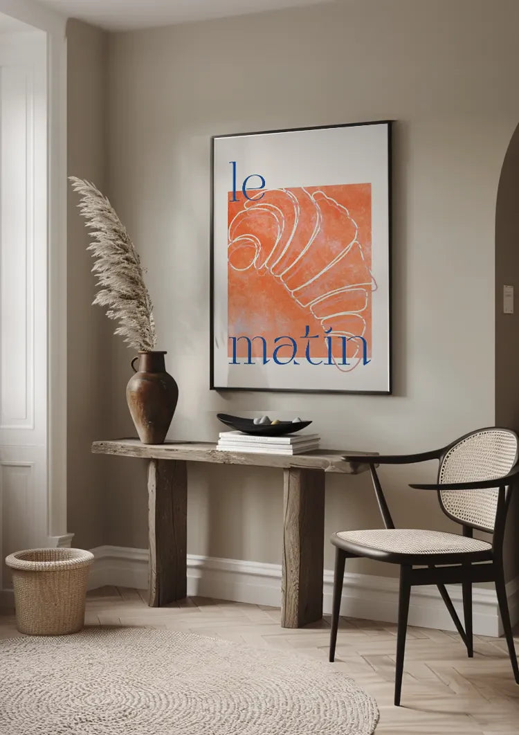 Le Matin Croissant Schilderij