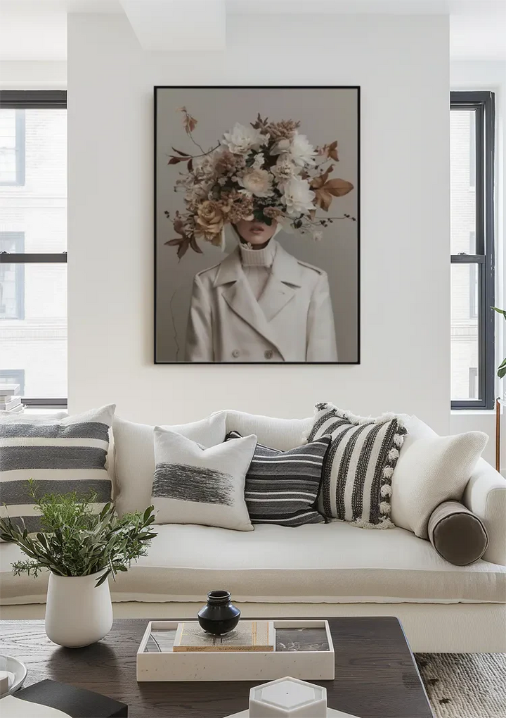 Bloemen en Bladeren Schilderij