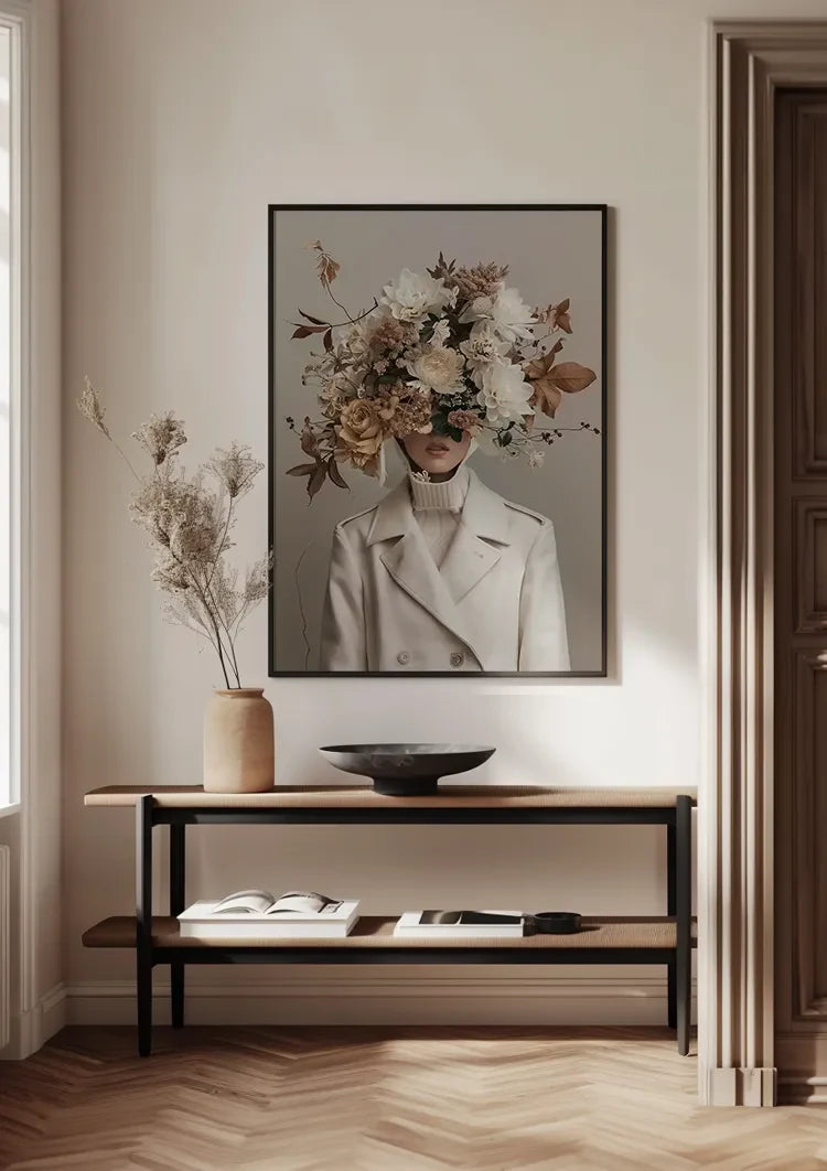 Bloemen en Bladeren Schilderij