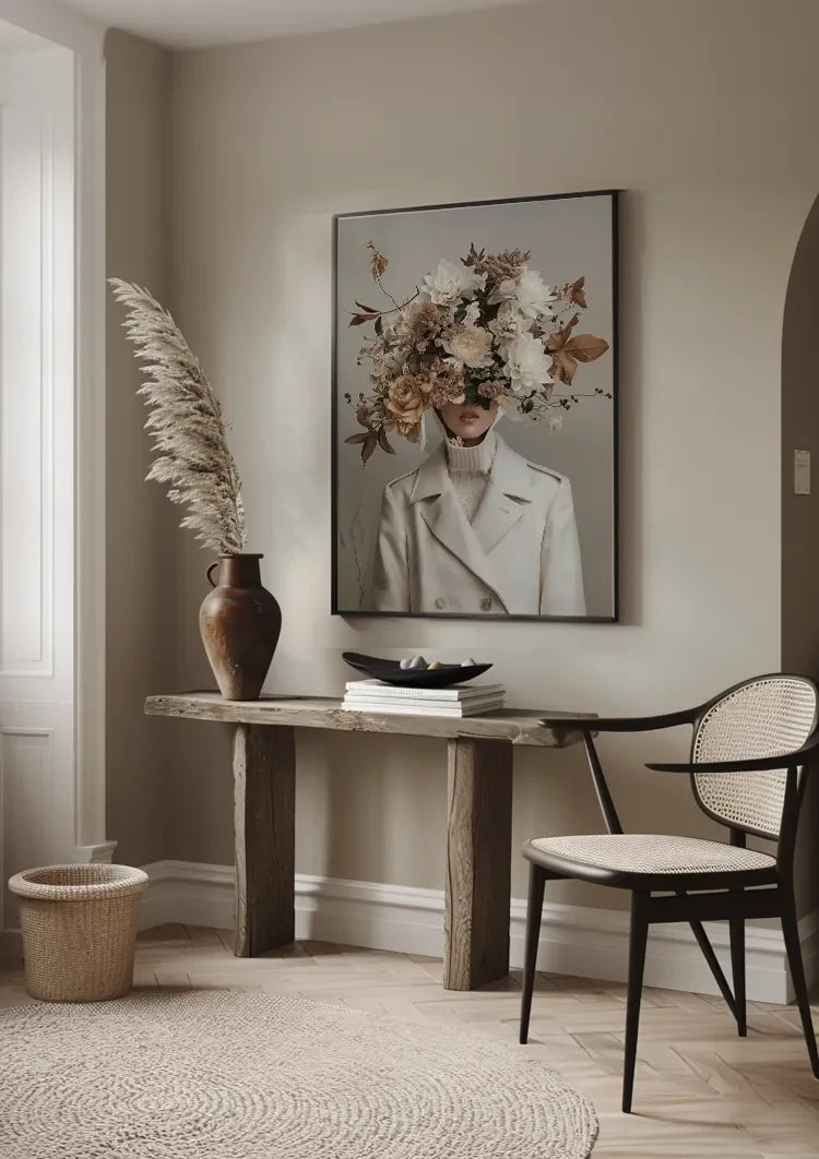 Bloemen en Bladeren Schilderij