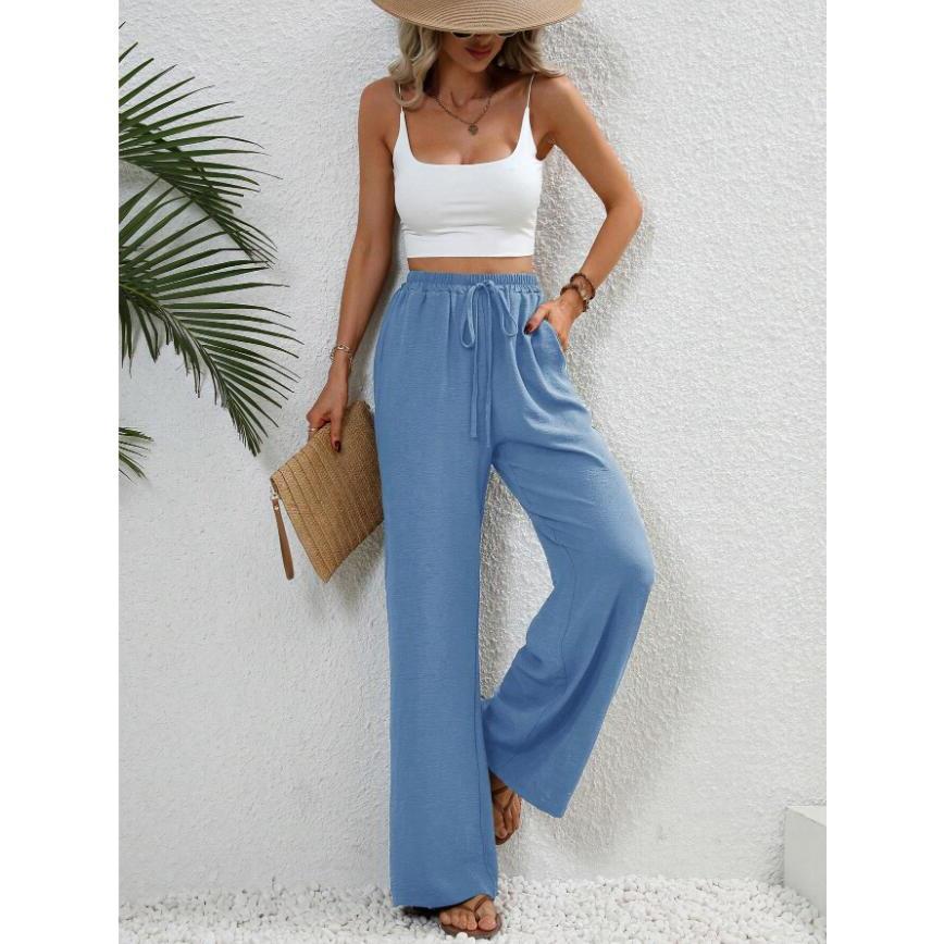 FISHA™ – Classic High Waist Wide Leg Trousers