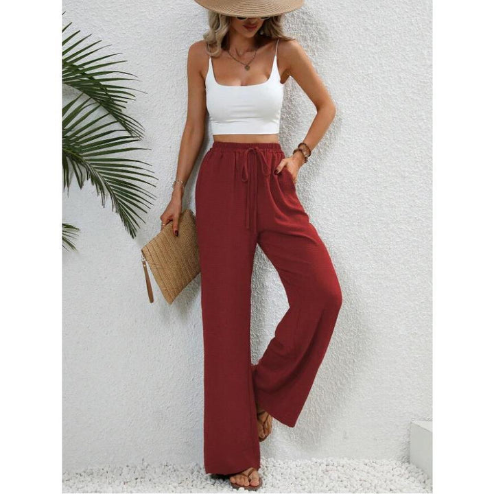 FISHA™ – Classic High Waist Wide Leg Trousers