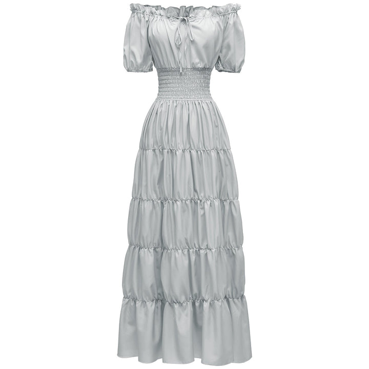 AIZA™ – Classic Corset Long Retro Maxi Dress
