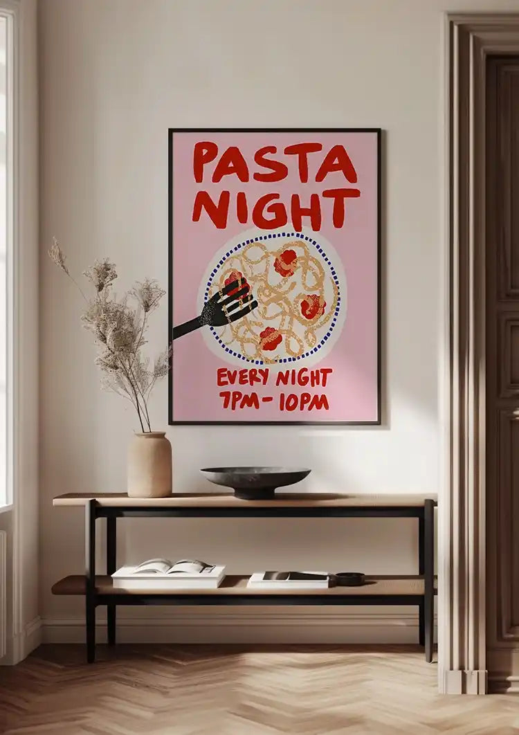 Pasta Night Schilderij