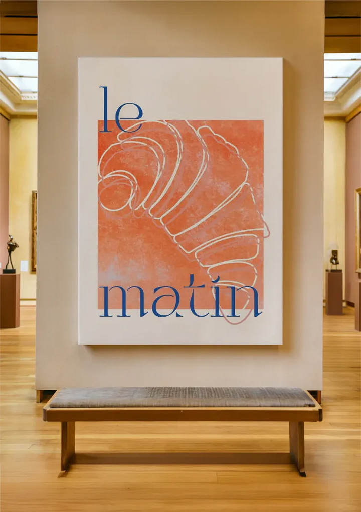 Le Matin Croissant Schilderij