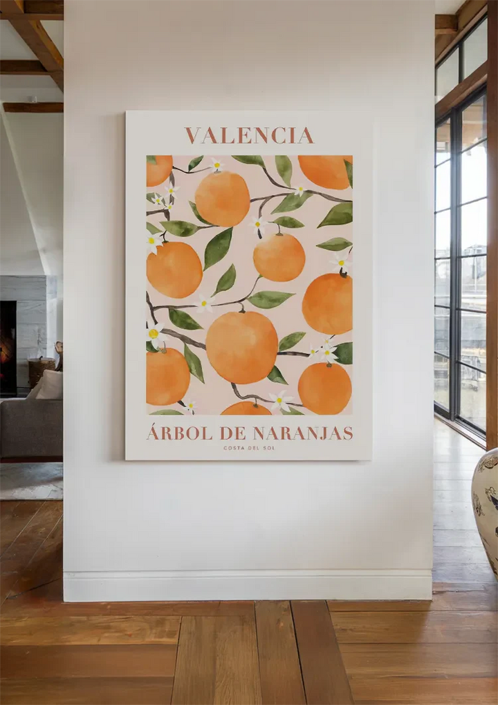 Valencia Arbol De Naranjas Schilderij