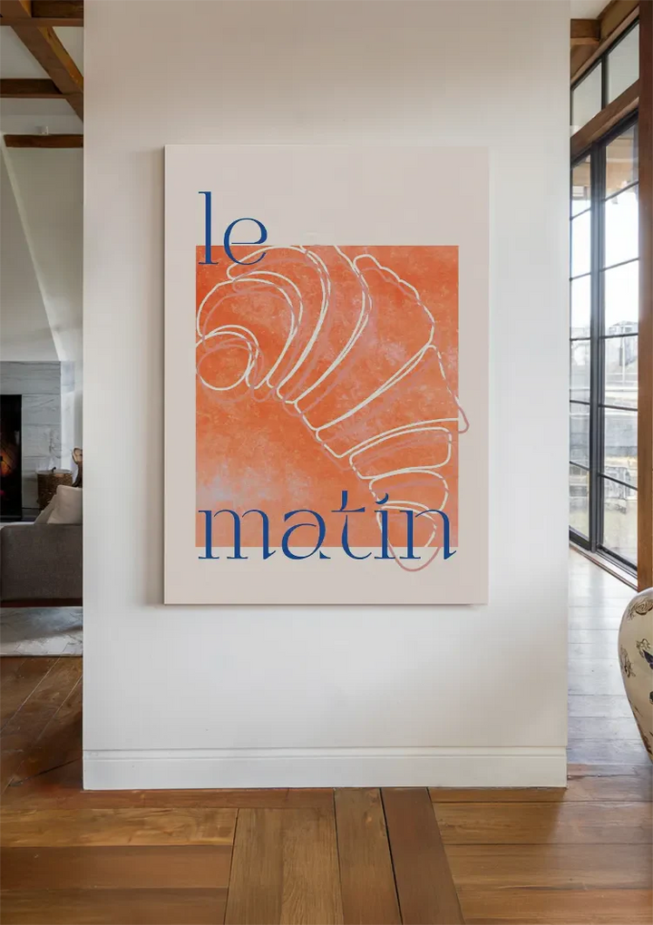 Le Matin Croissant Schilderij