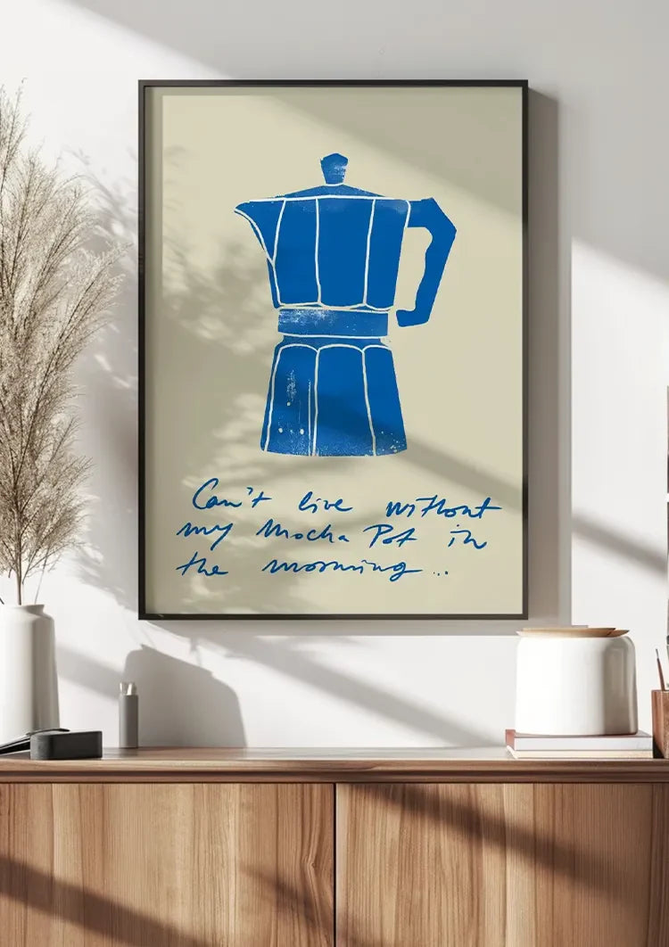 Can't Live Without My Moka Pot Schilderij