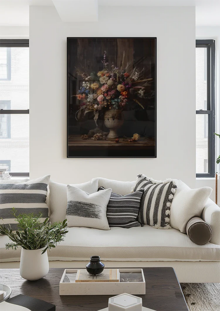 Prachtige Droogbloemen Schilderij