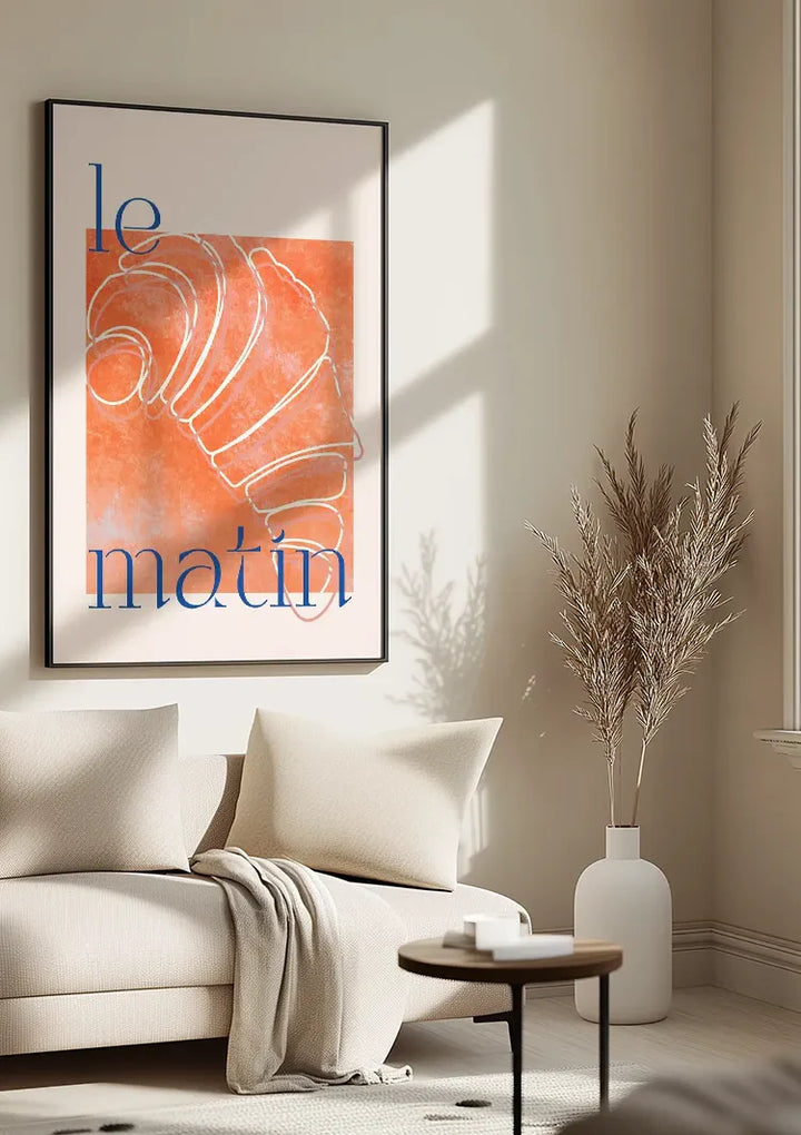 Le Matin Croissant Schilderij