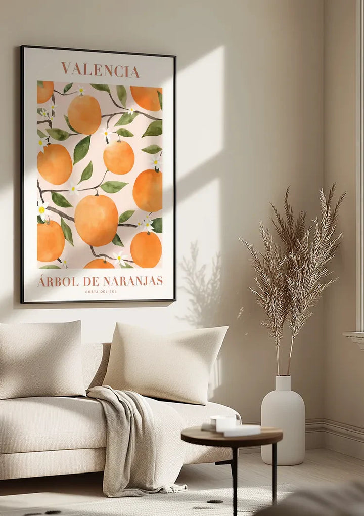 Valencia Arbol De Naranjas Schilderij