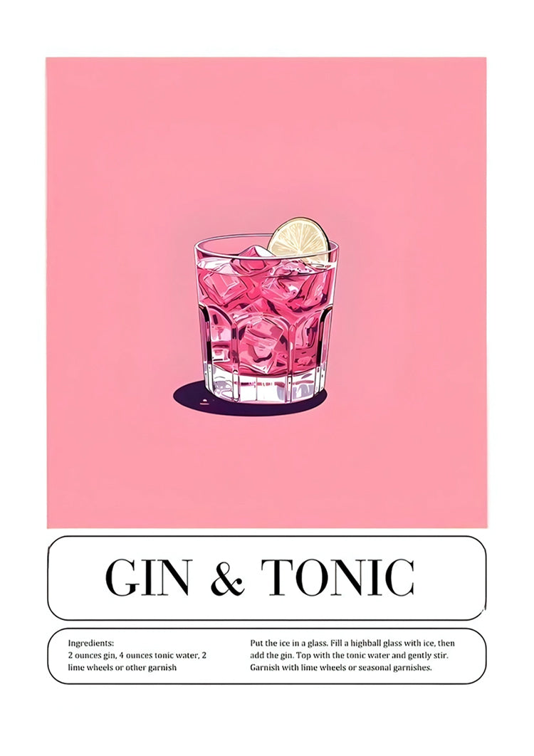 Gin Tonic Schilderij