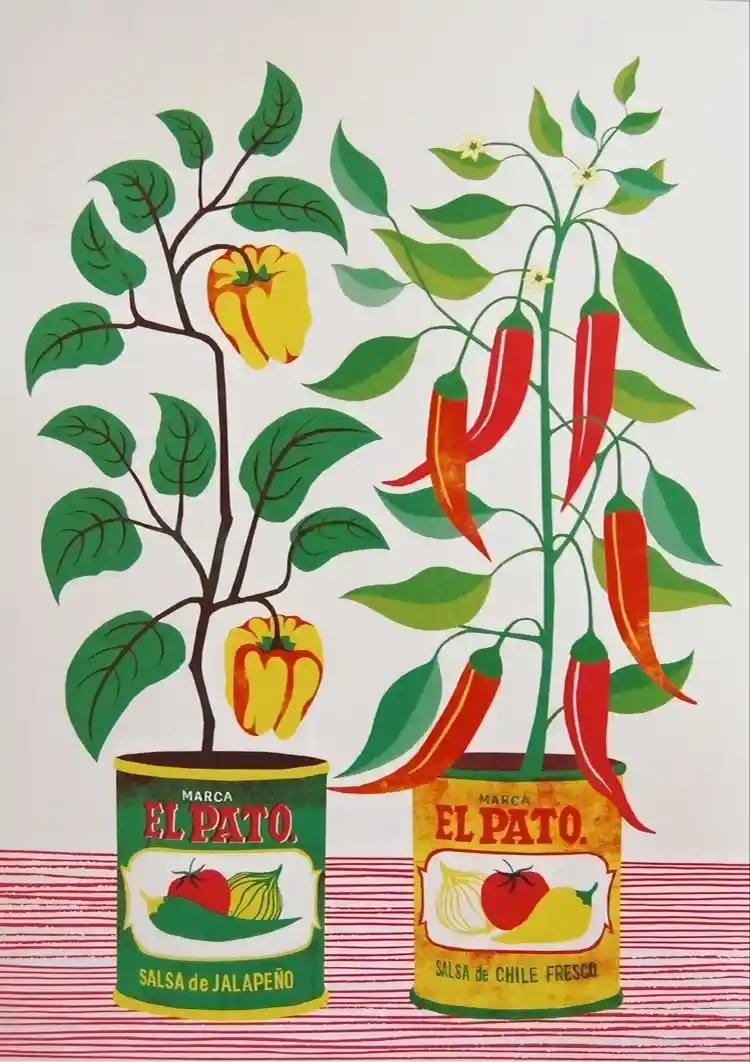 Salsa Blikjes Schilderij