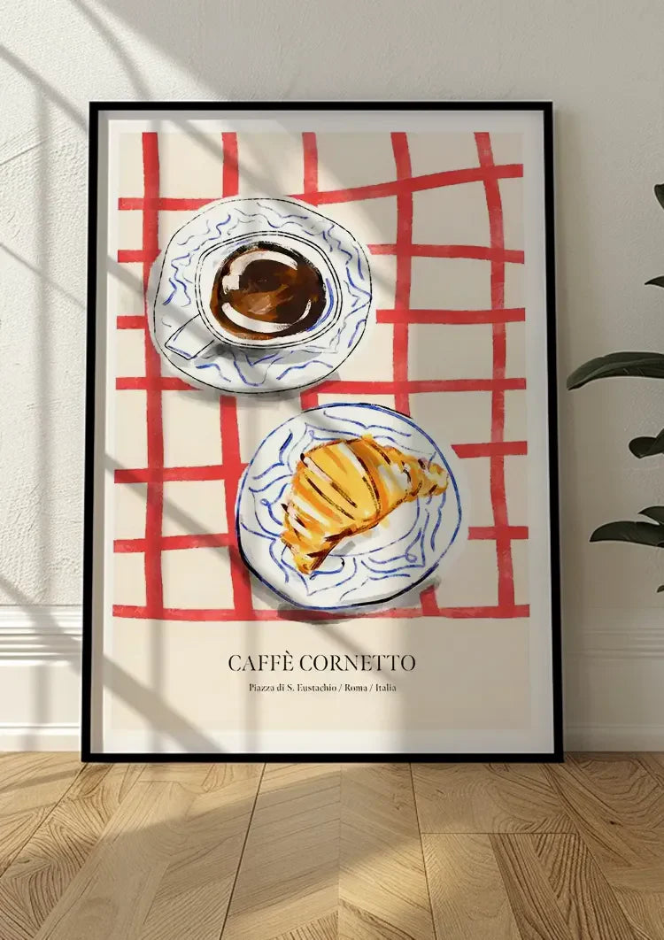 Café Cornetto Schilderij