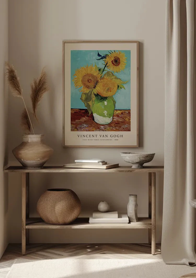 V. Van Gogh Zonnebloemen Vaas Schilderij