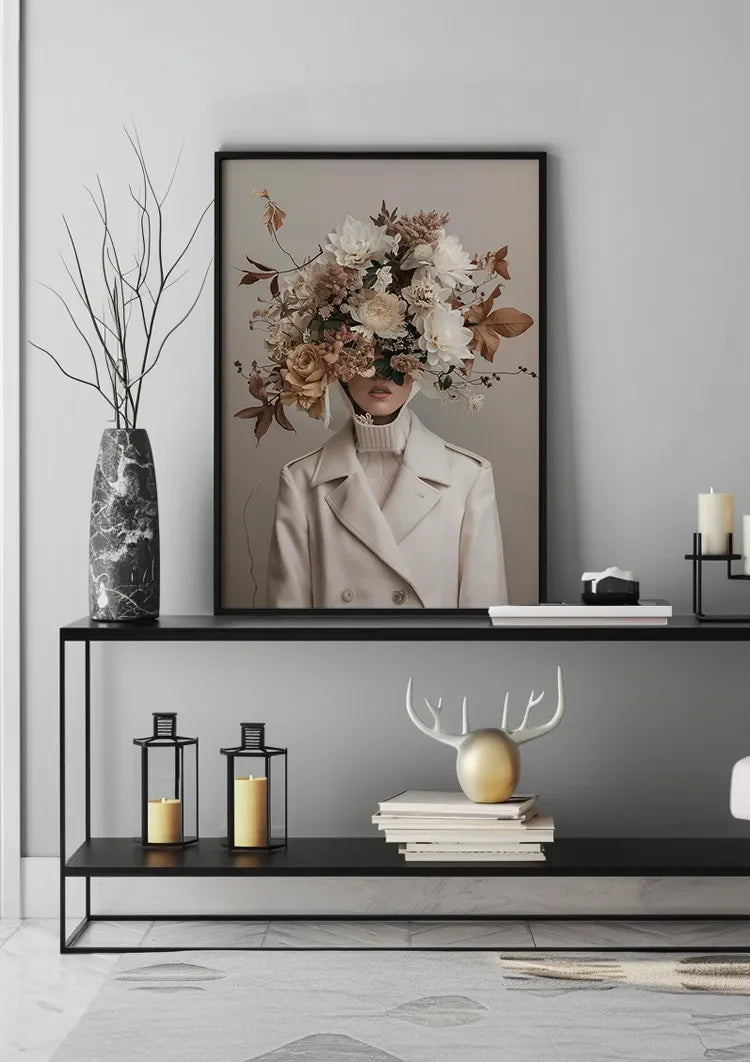 Bloemen en Bladeren Schilderij