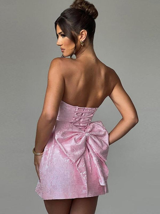 CAROLINE™ - Elegant Strapless A-Line Tube Dress for Summer & Dating