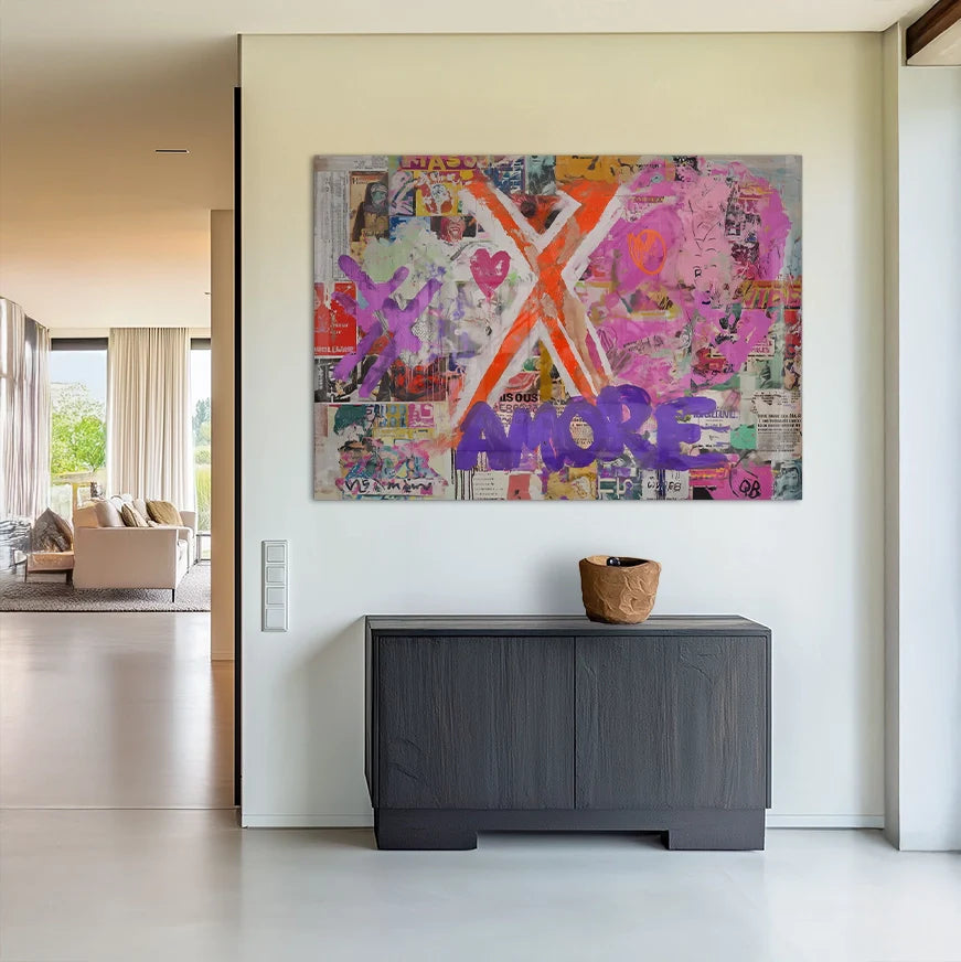 Amore Chaos Schilderij