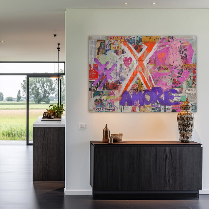 Amore Chaos Schilderij