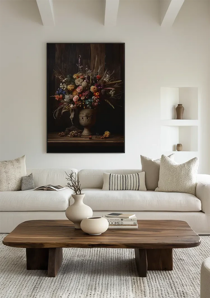 Prachtige Droogbloemen Schilderij