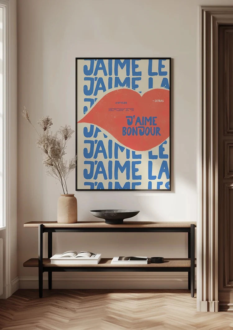 J'aime Le Bonjour Schilderij