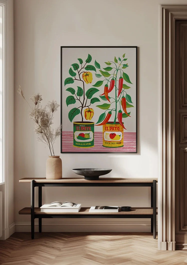 Salsa Blikjes Schilderij