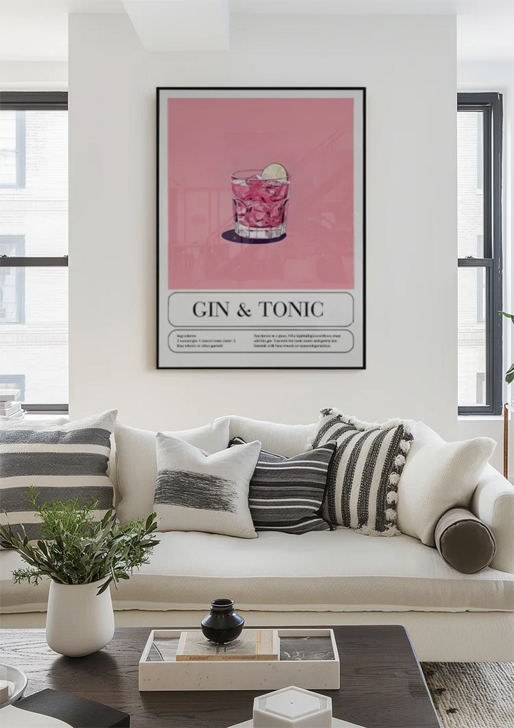 Gin Tonic Schilderij
