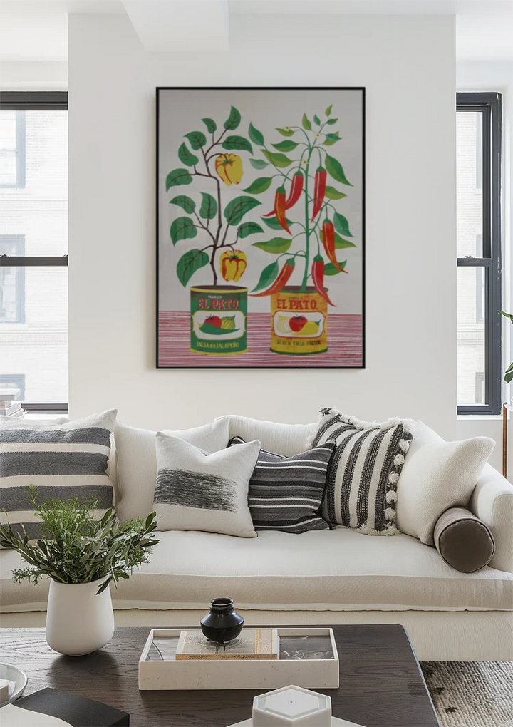 Salsa Blikjes Schilderij