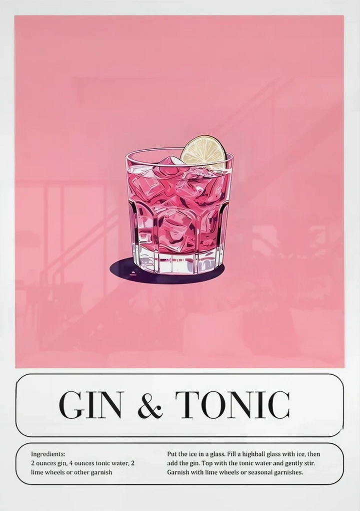 Gin Tonic Schilderij