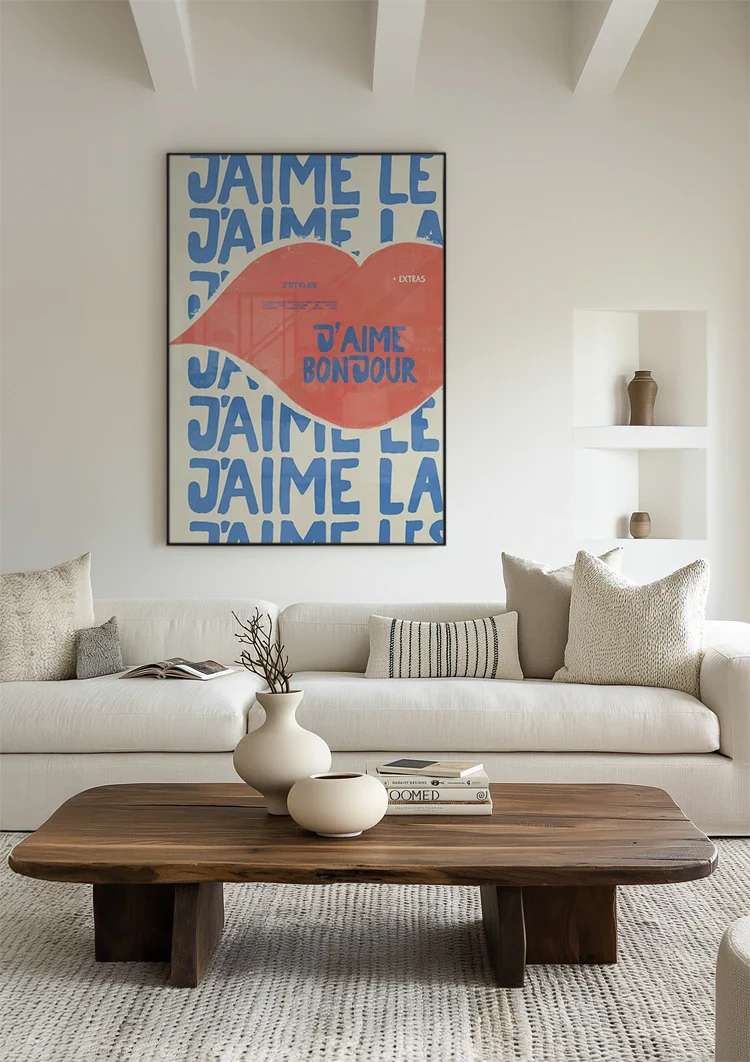 J'aime Le Bonjour Schilderij