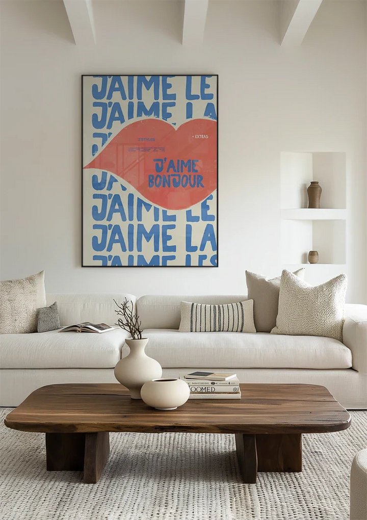 J'aime Le Bonjour Schilderij
