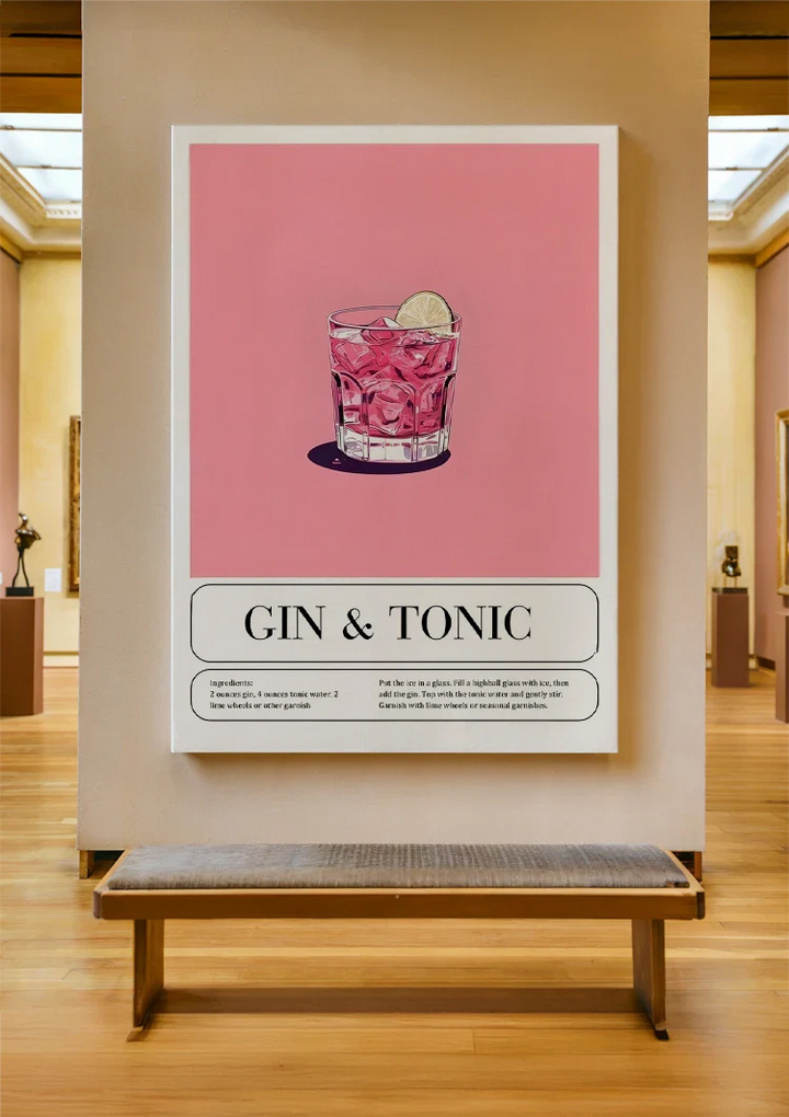 Gin Tonic Schilderij