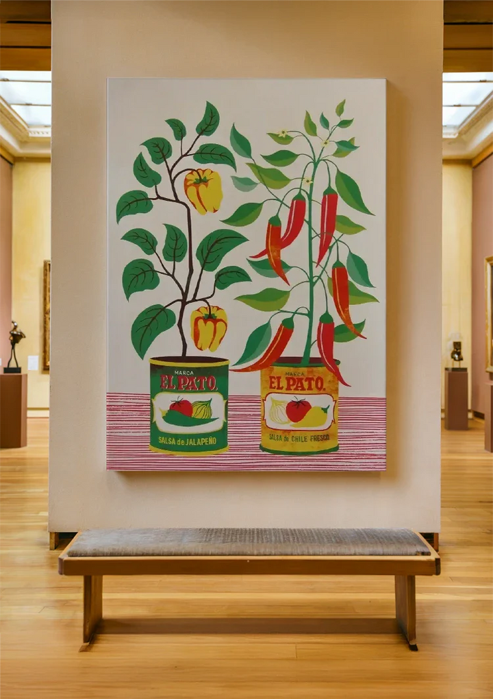 Salsa Blikjes Schilderij