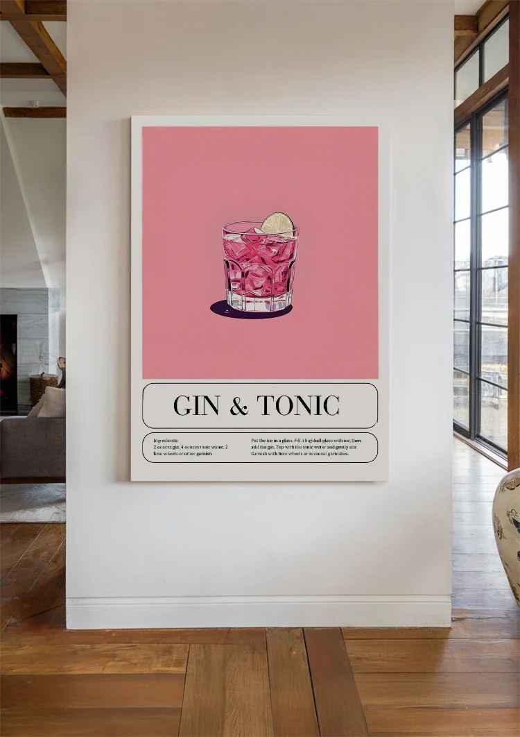 Gin Tonic Schilderij